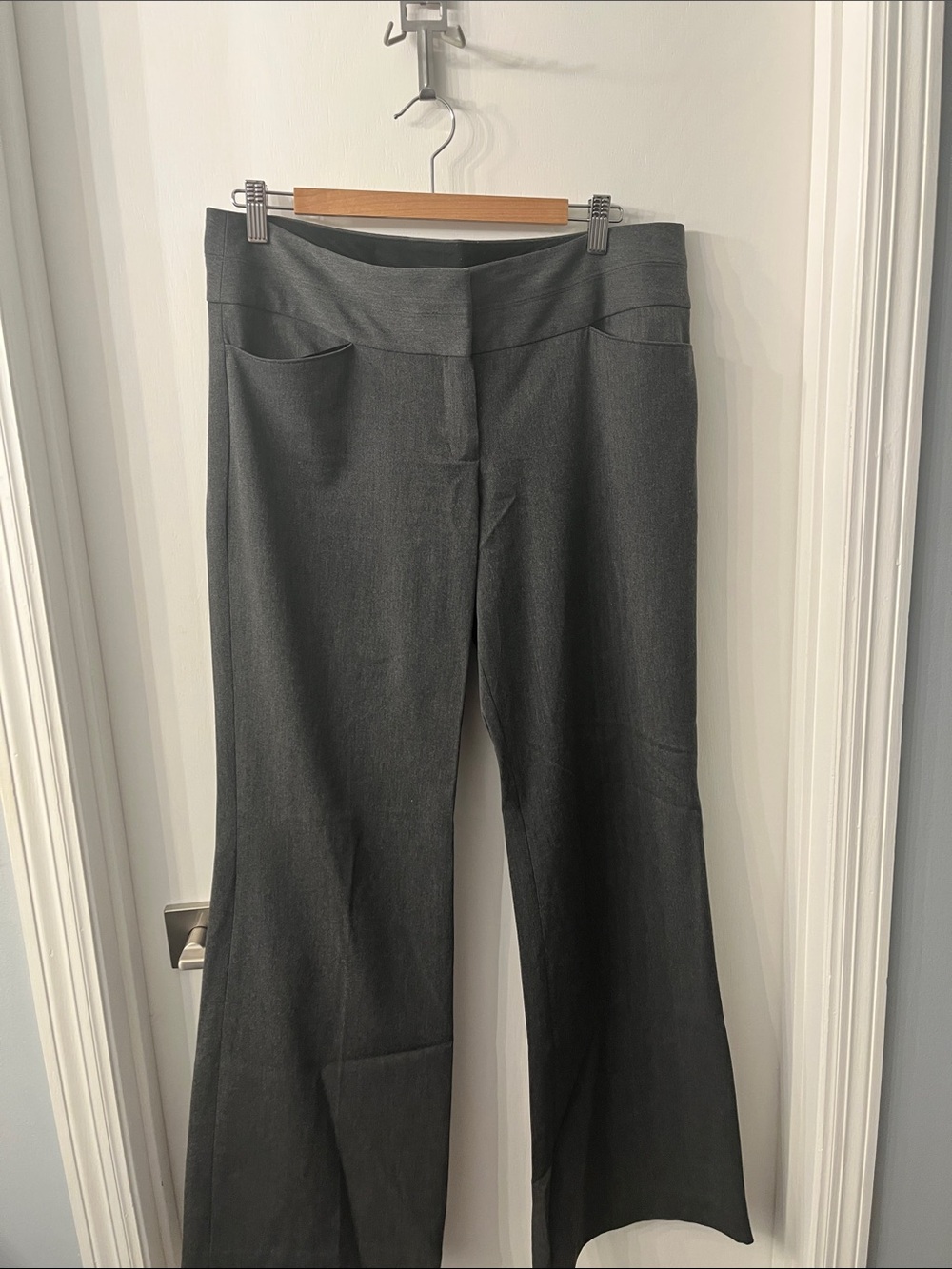Express Dark Gray Editor Dress Pants